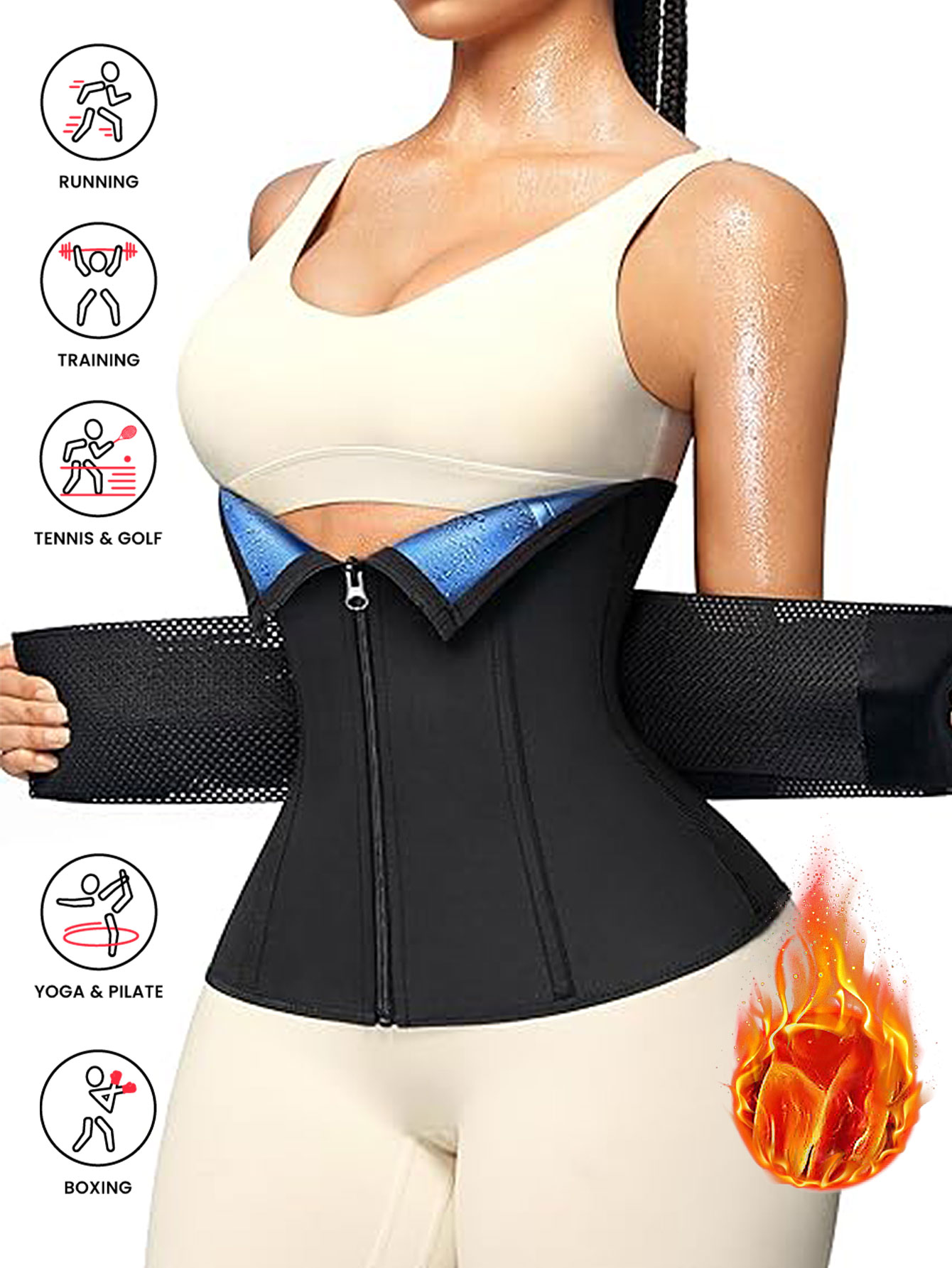 Waist Trainer Women - Corsetto Modellante per Donna con Doppia
