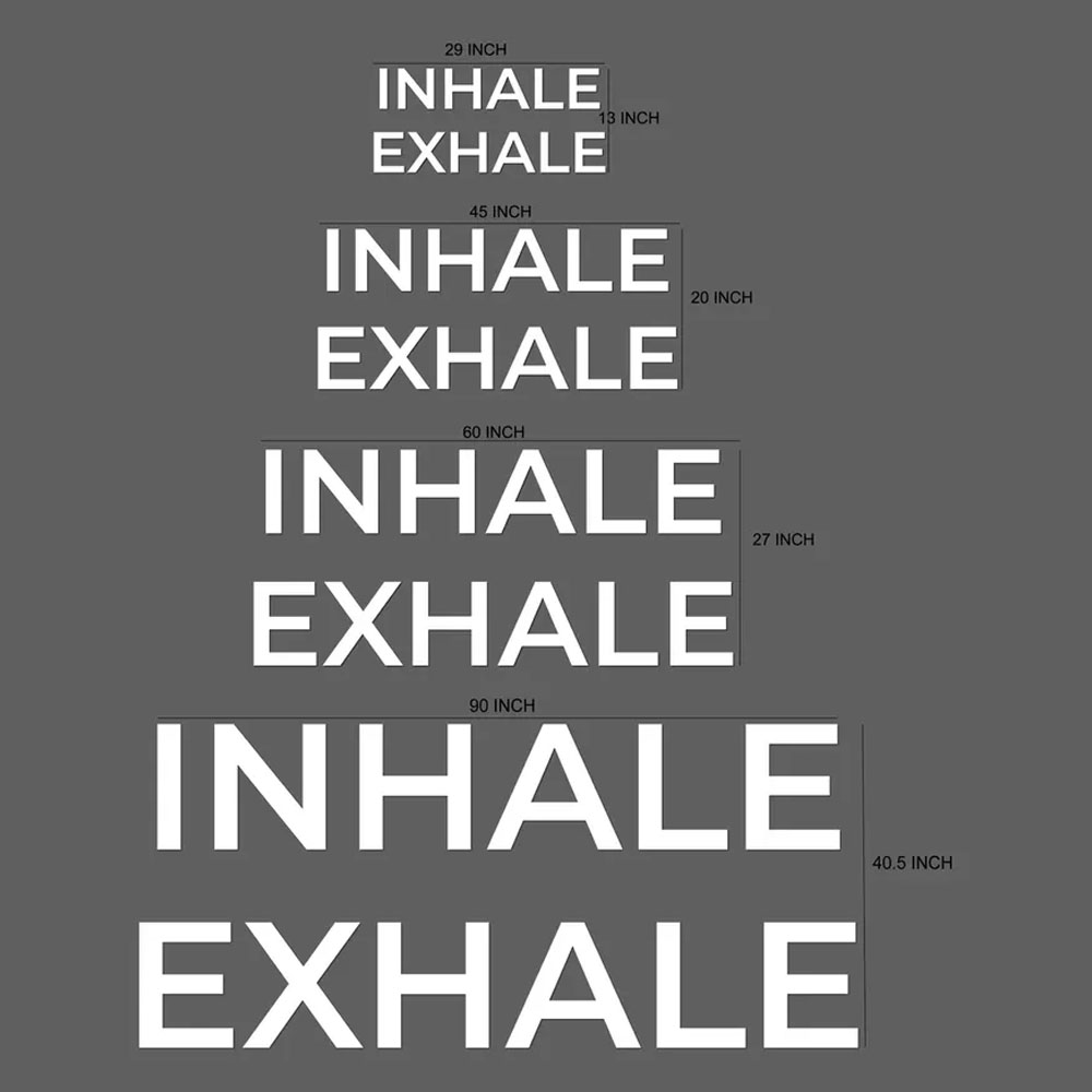 Insegna da Parete 'INHALE EXHA - Yoga Fitness Room recensione e prezzo