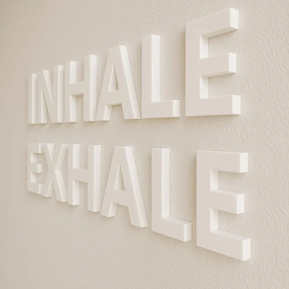 Insegna da Parete 'INHALE EXHA - Yoga Fitness Room recensione e prezzo
