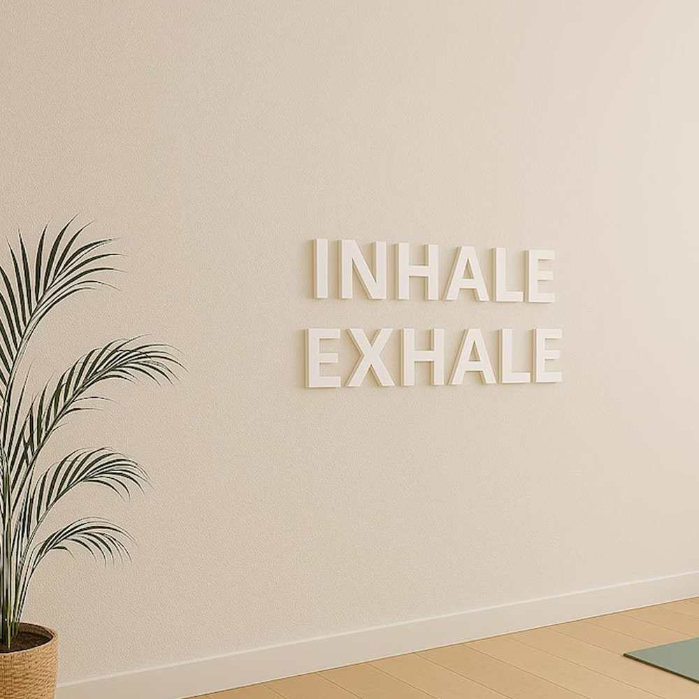 Insegna da Parete 'INHALE EXHA - Yoga Fitness Room recensione e prezzo
