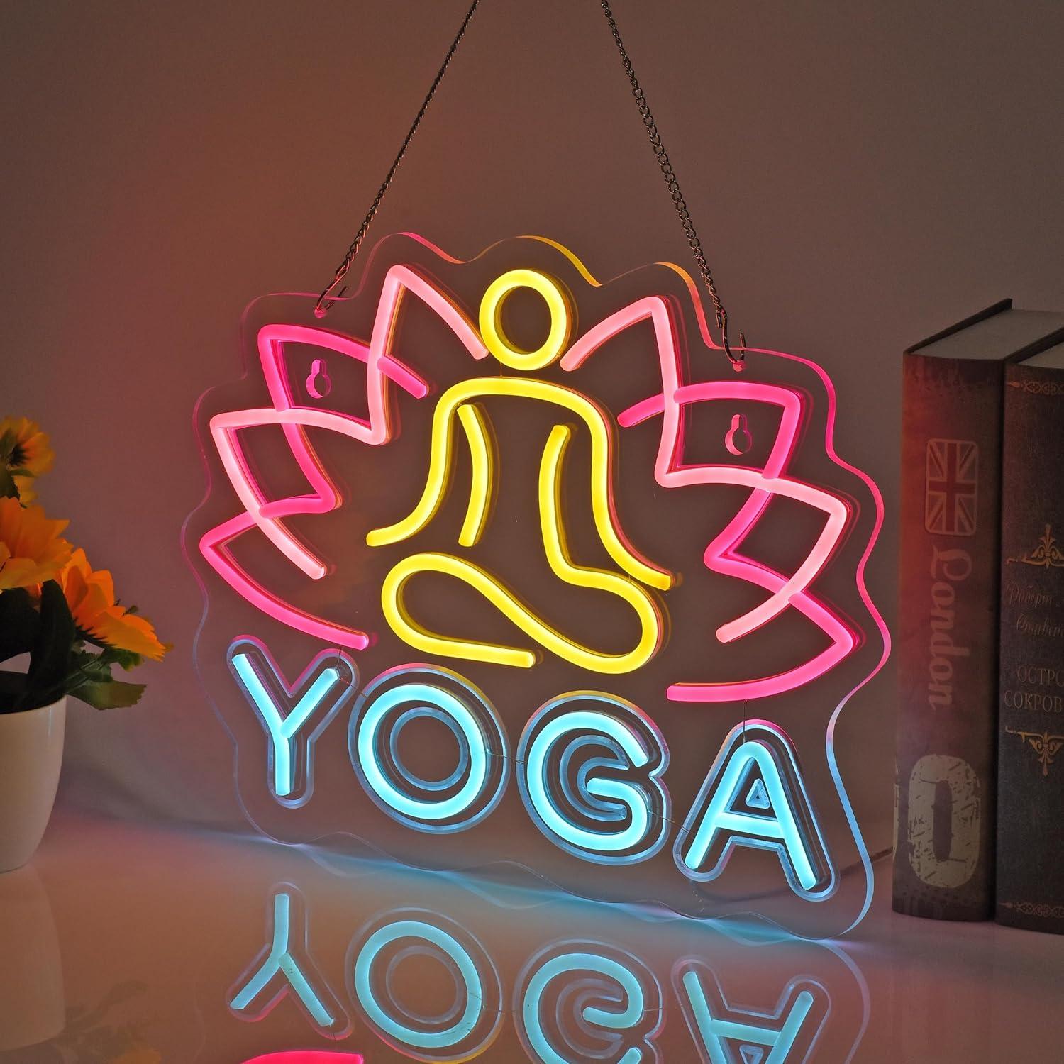 Insegna al Neon Yoga, Luci al  - Yoga Fitness Room recensione e prezzo
