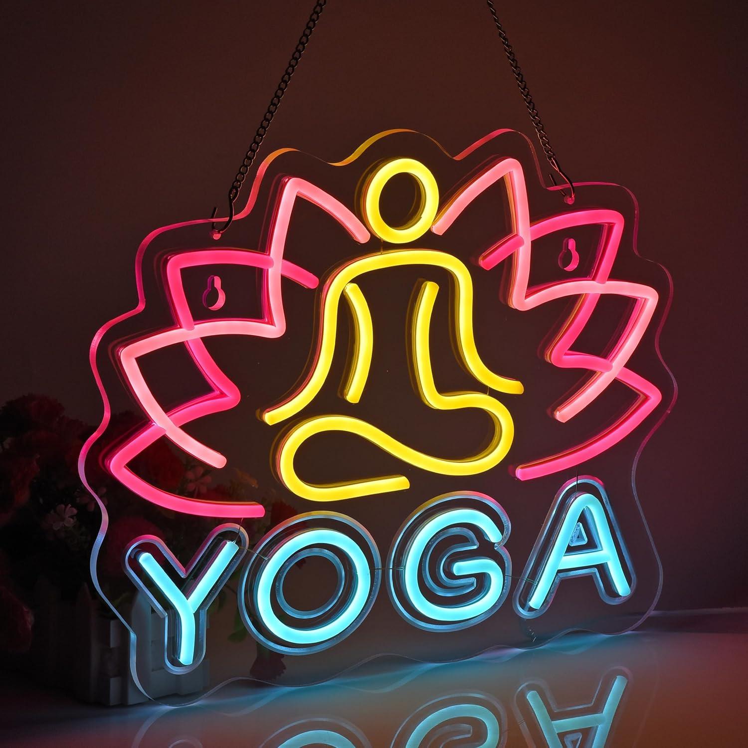 Insegna al Neon Yoga, Luci al  - Yoga Fitness Room recensione e prezzo
