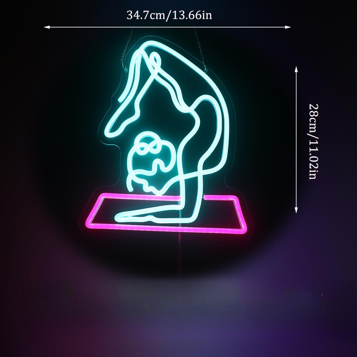 Insegna Neon Yoga, Luce da Par - Yoga Fitness Room recensione e prezzo