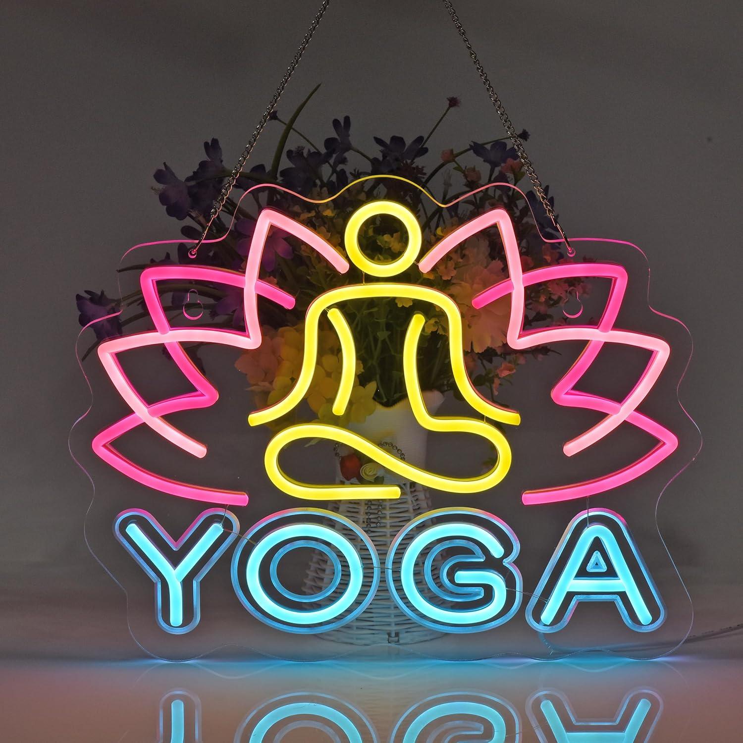 Insegna al Neon per Yoga, Luce - Yoga Fitness Room recensione e prezzo